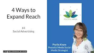 Social Advertising Basics with Phyllis Khare for Peaceful Media