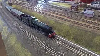 B.M.Rly.S: The BACHMANN is, No.6990 &lsquo;Witherslack Hall&rsquo;, was running on OO Gauge Layout. (V8)