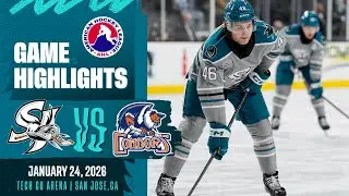 AHL HIGHLIGHTS | San Jose Barracuda vs. Bakersfield Condors | January 24, 2026