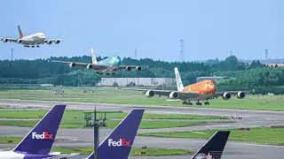 🇯🇵 TOKYO NARITA Airport Plane Spotting + Aircraft & Flight Route Information Subtitles !
