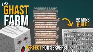 Minecraft BEST GHAST FARM 1.19 - NEW DESIGN - 1800+ DROPS PER HOUR!