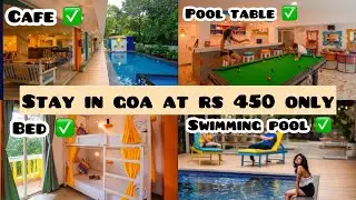 Best hostel to stay in Goa at Rs 450 | gostops vagator for backpackers solo travellers #goa #ytindia