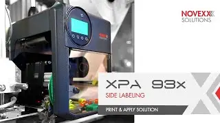ALX 92x Print & Apply System - Side labeling on bottles I NOVEXX Solutions
