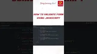 How to validate form using JavaScript | Practically