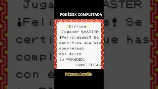 QU&Eacute; PASA CUANDO COMPLETAS LA POK&Eacute;DEX EN POKEMON AMARILLO
