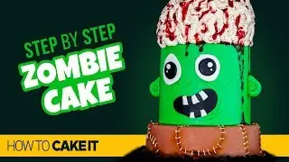 How To Make A FUN Zombie Cake by Sam Lapointe | How To Cake It Step By Step