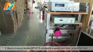 Maytech New Dual VESC MTVESC7.5DU Function Test at 48V