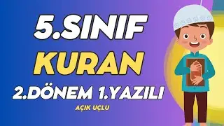 5. Sınıf Kuranı Kerim 2. Dönem 1. Yazılı Soruları YENİ (%99 Çıkabilir 😊)