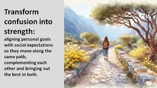 Transform confusion into strength: aligning personal goals with social expectations使個人目標與社會期待能在同一條路上