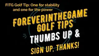Fantastic: One for stability and one for the power. FITG Golf Tip by Lars Tobias K&uuml;pper.