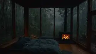 Soothing Rain Sounds in a Hidden Forest | Best Natural Sounds for Sleep and Stress Relief