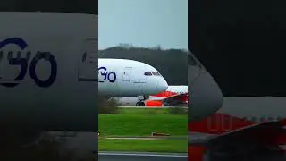 Indigo 787 8 Dreamliner Departure From Manchester Airport  #aviation