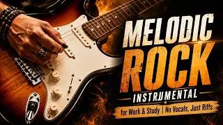Melodic Rock Instrumental for Work & Study | No Vocals, Just Riffs