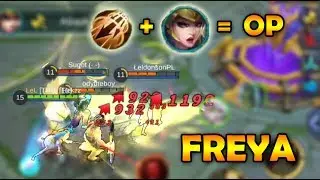 OVERPOWERED FREYA PENTAKILL GAMEPLAY - MOBILE LEGENDS