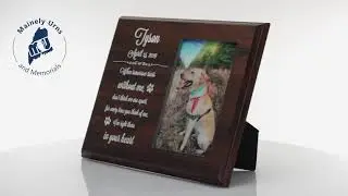 Personalized Pet Walnut Wood Picture Frame