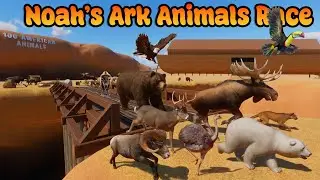 Epic Animals Race Compilations in Planet Zoo All Episodes, Included Noah's ark Live Stream #5