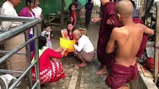 New Monk Head Shaving Chaung Ou Myanmar