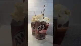 root beer float open can cocktail🍻 #asmr #cocktail #satisfying #summerdrink #aesthetic