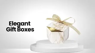 AerWo Marble Favor Boxes | Elegant Party Gift Packaging