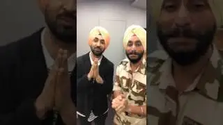 Diljit Dosanjh and Vikramjeet Singh (Rising Star) Live talking with our fans