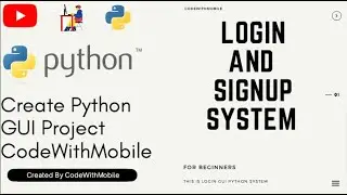 Create GUI SignUp And Login System In Python