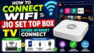 How to connect wifi to the jio set top box tv | Other Internet Connect to Jio set top box