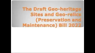 Geo-Heritage Bill - GSI