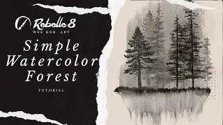 Simple Forest Watercolor in Rebelle 8 — Easy Digital Tutorial