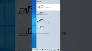 #shorts screen projection in windows laptop desktop PC's #windows Duplication screen