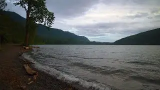 4K Cloudy Dusk at The Lake [Music]