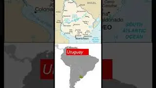 Uruguay map and city with famous| world map of countries|# countries map|# famous countries