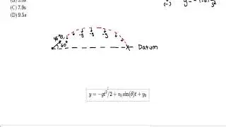 FE Exam Review - Kinematics Projectile Motion