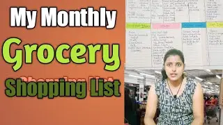 Indian Grocery Shopping Planning | Indian Grocery Shopping List | How To Make Indian Grocery List