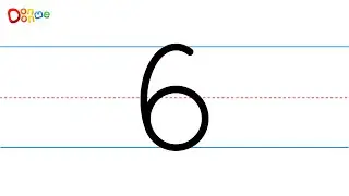 Learn How to Write the Number 6 - DonDonMe Kids TV