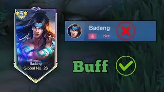 Badang nerfed or buffed still dominating 🔥| badang best build 2025 💪