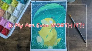 No One Talks About This Side of Being an Artist (10 Years In…) | Psyduck Jelly Gouache Painting