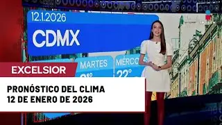 Pron&oacute;stico del clima para hoy 12 de enero de 2026