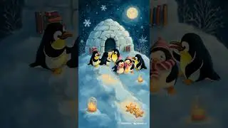 Penguin Pajama Party 🐧✨ Cozy Igloo Adventures! #shorts