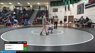 120 Lbs Semifinal - Christopher Bauer, Missouri Vs William Austin, Waynesville Tigers Wrestling Cl