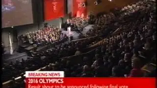 2016 Olympics Bid Announcement (2nd October 2009) - Various channels live coverage