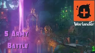 5 Army Battle vs Hard Enemy | Warlander (No Commentary)