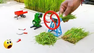 diy tractor chaff cutter machine science project | Part 35| @KeepMini ​