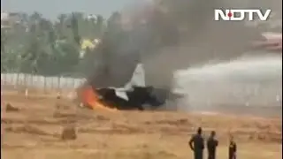 Indian Navy's MiG-29 K fighter jet crashes at Goa airport, pilot safe
