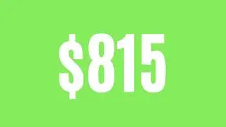 countdown $1000 - white (speed 2x) green screen