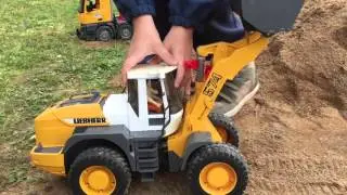 BRUDER Toys Tunnel Project f&uuml;r Kinder &diams; BRUDER 02430 Liebherr Radlader L574