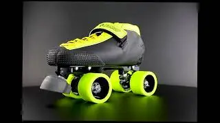 Bont Hybrid Carbon Roller Derby Skate - Limited Edition Fluoro Yellow and Black
