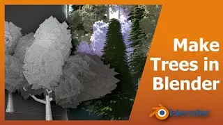 How to Make Trees in Blender Unity - Low Poly Optimized trees with LODs