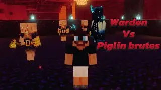 [Minecraft] Who&rsquo;s the strongest mob pt 1. (Warden vs piglin brute army)