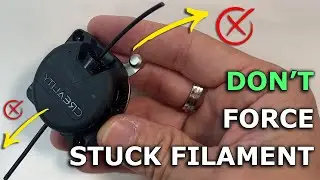 Don't Forcefully Pull Stuck Filament Out of Extruder and How to Fix the Jam #3dprinting #creality