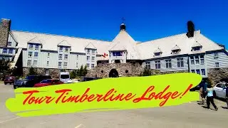 At Timberline Lodge, inside and out